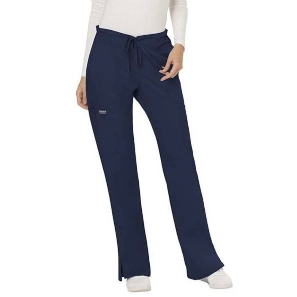 Cherokee Women’s Mid Rise Scrub Pant, M, Navy